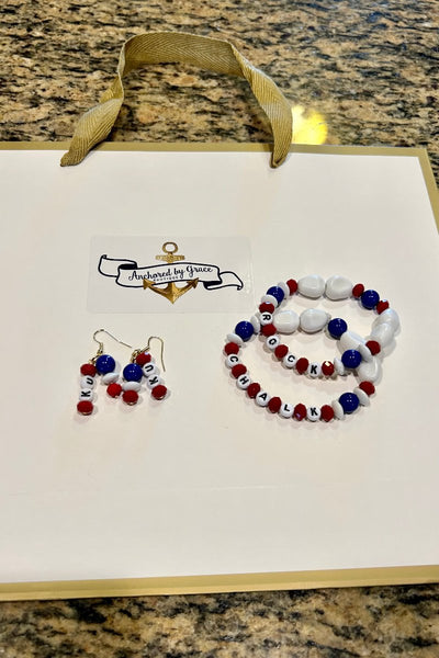 Rock Chalk Earrings