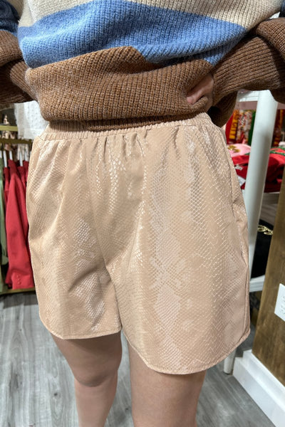 Python Shorts - Taupe