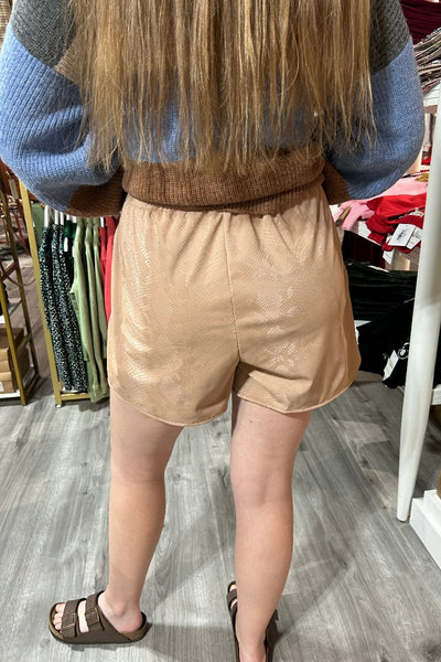 Python Shorts - Taupe