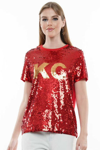 KC Sequin Tee